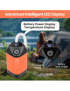 Ducha Portátil Barong Yekhna BYCP 7800mAh 3 Modos IPX7 2