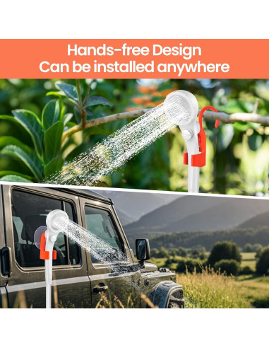 Ducha Portátil Barong Yekhna BYCP 7800mAh 3 Modos IPX7