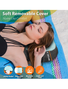 Almohada Inflable de Playa TREKOLOGY ALUFT Menta - Ergonómica 2