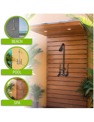 Kit de Ducha Exterior Homewerks 3070-252-MB-B-WS Negro Mate