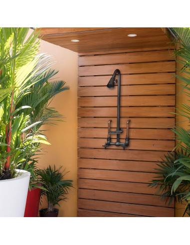 Kit de Ducha Exterior Homewerks 3070-252-MB-B-WS Negro Mate