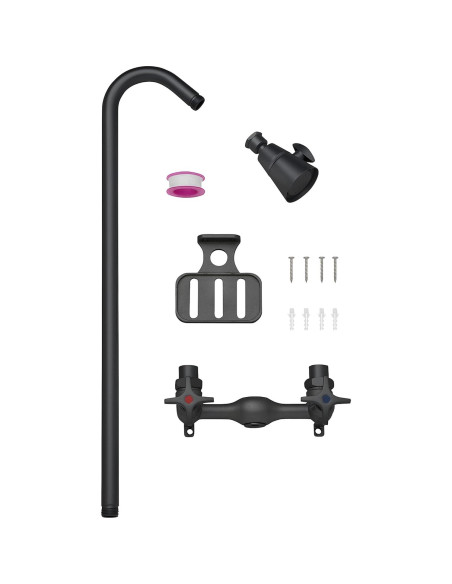 Kit de Ducha Exterior Homewerks 3070-252-MB-B-WS Negro Mate