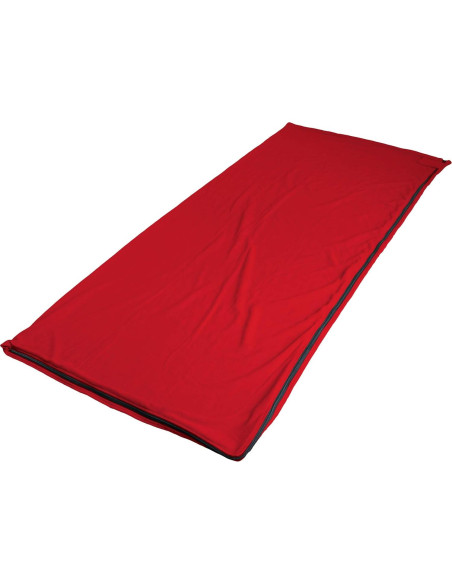 Saco de dormir OSAGE RIVER felpa microfibra 178x79 cm rojo