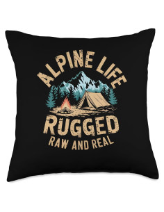 Almohada de Aventura Rugged Raw 45x45 cm Alpine Camping