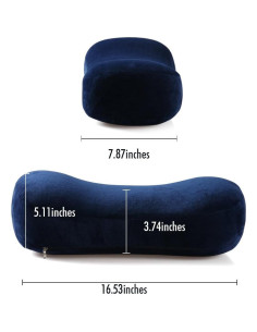 Almohada de Camping Cozy Hut Espuma Viscoelástica 41.9x19.8cm 2