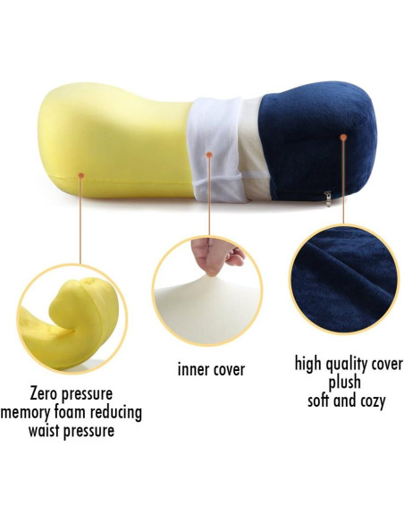 Almohada de Camping Cozy Hut Espuma Viscoelástica 41.9x19.8cm