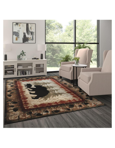 Alfombra de Área Masada Rugs Cabaña Oso 1.83x2.74m