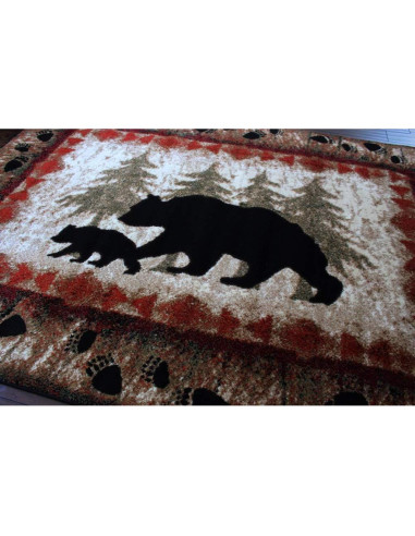 Alfombra de Área Masada Rugs Cabaña Oso 1.83x2.74m