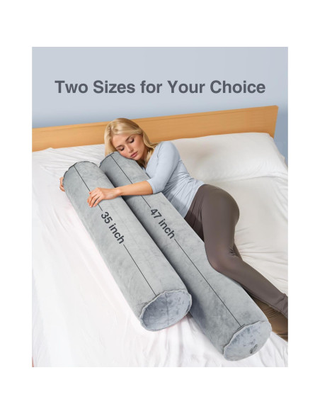 Almohada Corporal Inflable Luxtude 120 cm para Viajar