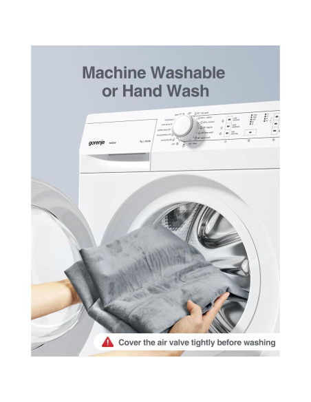 Almohada Corporal Inflable Luxtude 120 cm para Viajar