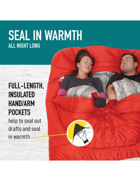 Saco de dormir sintético doble Sierra Designs Frontcountry 3.45 kg