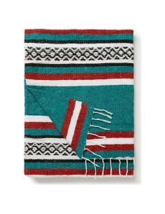Manta Mexicana Laguna Beach Textile Co Verde Rústico 177.8x121.9cm