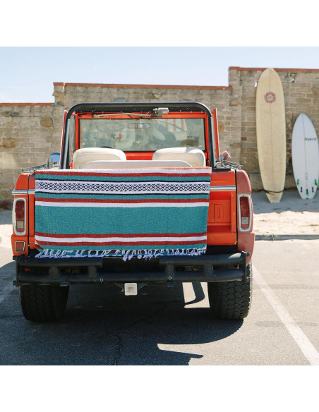 Manta Mexicana Laguna Beach Textile Co Verde Rústico 177.8x121.9cm