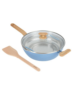 Sartén Saludable GoodCook 3.4L Cerámica Titanio Azul
