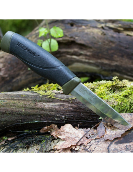 Cuchillo Morakniv Companion Heavy Duty 10.2 cm Acero Carbono Verde