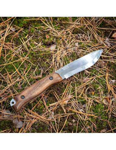 Cuchillo de Caza BPS HK1S de Acero Carbono con Funda de Cuero