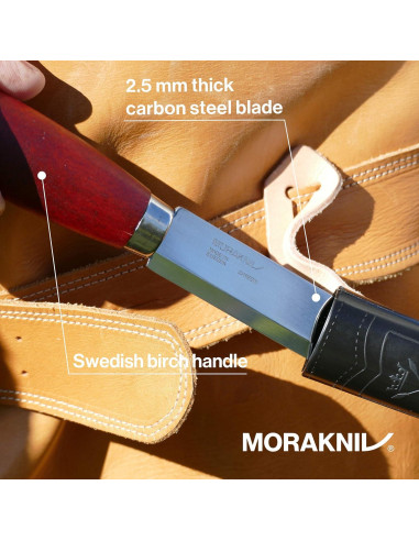 Cuchillo Morakniv Clásico No. 3 de Acero al Carbono 13.5 cm