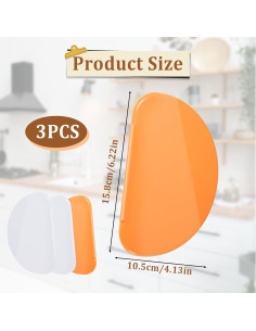 Raspador de Silicona Flexible Molain 3 Piezas 15.8x10.5cm 2