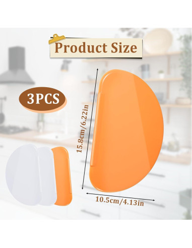 Raspador de Silicona Flexible Molain 3 Piezas 15.8x10.5cm