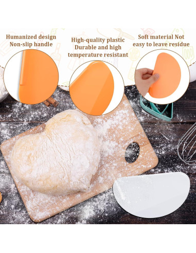 Raspador de Silicona Flexible Molain 3 Piezas 15.8x10.5cm