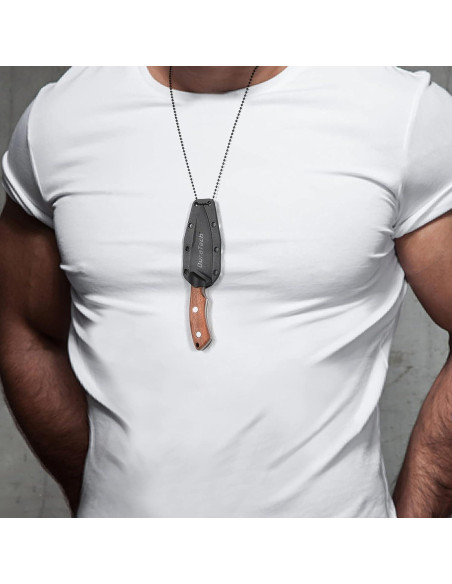 Cuchillo de hoja fija compacto DURATECH 15.24 cm EDC camping