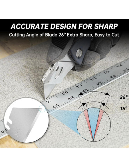 Cuchillas de Cuchillo Utility Gerber - 20 Repuestos Acero SK5