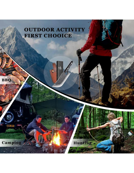 Cuchillo de Carne Moontay 20.3 cm Acero Aleado Mango Pakkawood