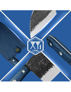 Cuchillo de Carnicero XYJ 17.78 cm Acero Alto Carbono Full Tang 2