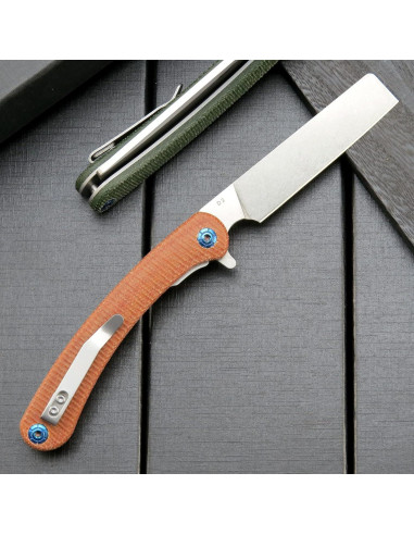 Cuchillo Plegable Eafengrow EF939 Acero D2 Mango Micarta 20cm