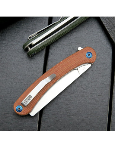 Cuchillo Plegable Eafengrow EF939 Acero D2 Mango Micarta 20cm