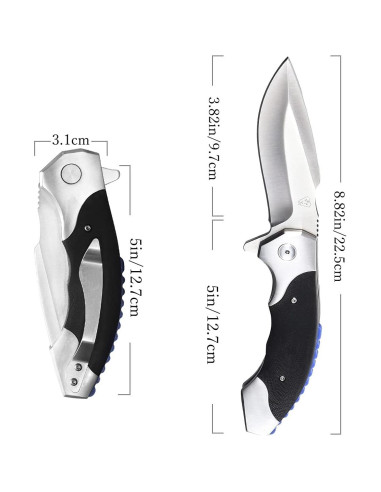 Cuchillo Plegable Eafengrow EF15 9Cr18Mov 9.7 cm Hoja G10