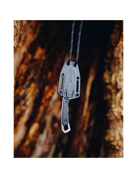 Cuchillo de bolsillo Kershaw Brace 5.08 cm hoja fija negro