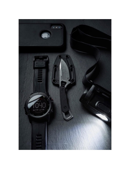 Cuchillo de bolsillo Kershaw Brace 5.08 cm hoja fija negro