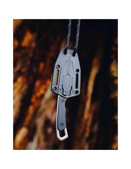 Cuchillo de bolsillo Kershaw Brace 5.08 cm hoja fija negro