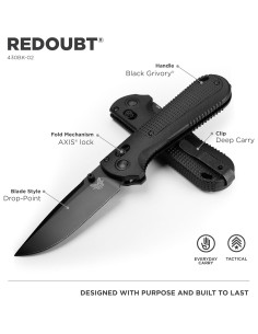 Cuchillo Táctico Benchmade Redoubt 430BK-02 Negro EDC 2