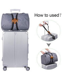 Correas de Equipaje Ajustables Lapinchen Marrón 150kg 2