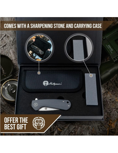 Cuchillo Plegable de Supervivencia Holtzman La Salvaje 16.36cm