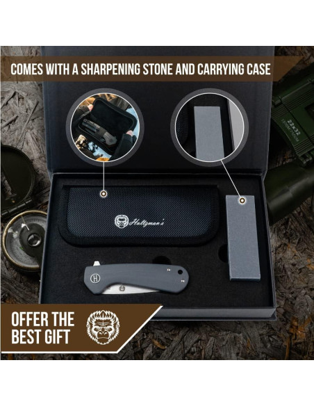 Cuchillo Plegable de Supervivencia Holtzman La Salvaje 16.36cm