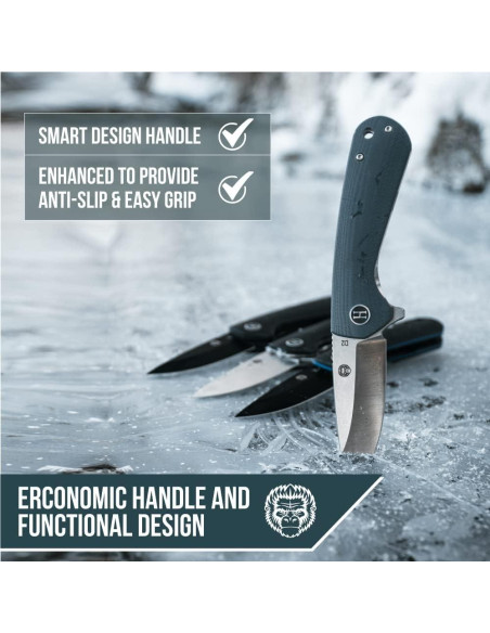 Cuchillo Plegable de Supervivencia Holtzman La Salvaje 16.36cm