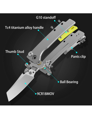 Cuchillo Plegable OLITANS T024 con Cuchillas Reemplazables