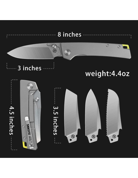 Cuchillo Plegable OLITANS T024 con Cuchillas Reemplazables