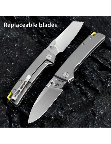 Cuchillo Plegable OLITANS T024 con Cuchillas Reemplazables