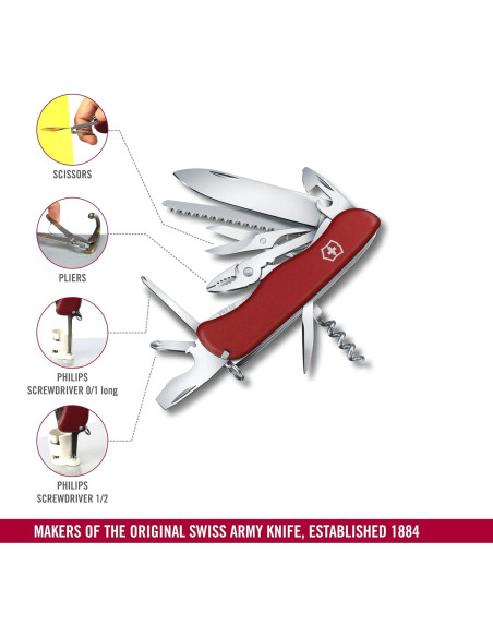 Cuchillo Suizo Victorinox Héroes 18 Funciones Rojo
