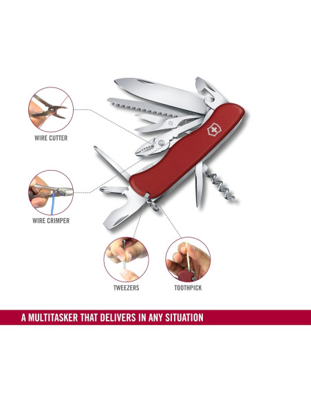 Cuchillo Suizo Victorinox Héroes 18 Funciones Rojo