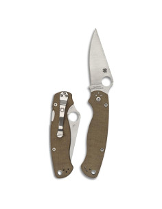 Cuchillo Spyderco Para Military 2 CPM Cru-Wear 8.81 cm Micarta