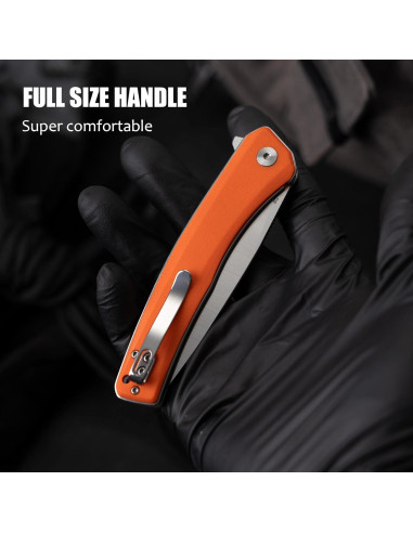 Cuchillo Plegable OLITANS G066 8.89 cm Hoja D2 Mango G10