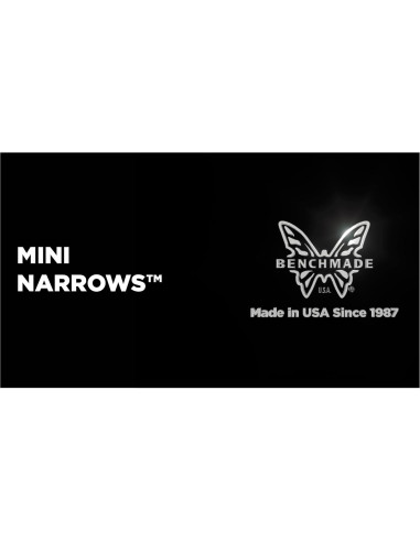 Cuchillo Plegable Benchmade Mini Narrows Titanio Negro 7.57cm