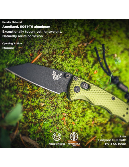Cuchillo Táctico Benchmade Full Immunity 290 Aluminio Verde