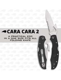 Cuchillo Spyderco Cara Cara 2 Ligero con Filo Combinado 2