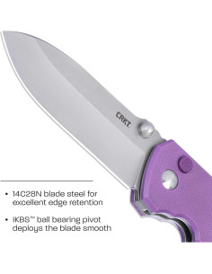 Cuchillo Plegable CRKT Squid XM EDC Acero 14C28N 7.5cm 2